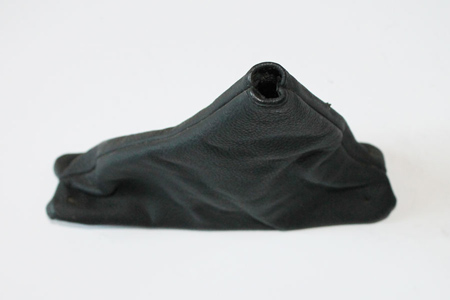 Corvette Shift Boot, Upper, Leather, Black, Automatic Transmissions, 84-89